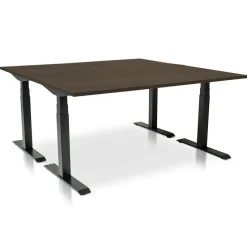 MRC PRO elektrisch ARBO zit-sta bureau - 140x80 cm - bruin eiken