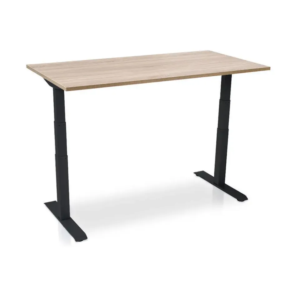 MRC PRO elektrisch ARBO zit-sta bureau - 120x80 cm - midden eiken