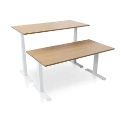 MRC PRO elektrisch ARBO zit-sta bureau - 120x80 cm - havanna