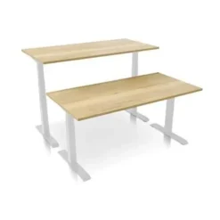 MRC PRO elektrisch ARBO zit-sta bureau 120x80 cm robuust eiken