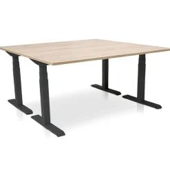 MRC PRO elektrisch ARBO zit-sta bureau - 180x80 cm - midden eiken