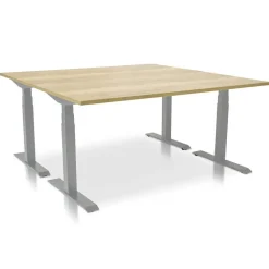 MRC PRO elektrisch ARBO zit-sta bureau - 120x80 cm robuust eiken
