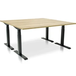 MRC PRO elektrisch ARBO zit-sta bureau - 120x80 cm robuust eiken