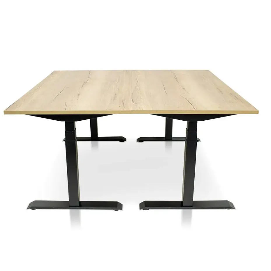 MRC PRO elektrisch ARBO zit-sta bureau - 120x80 cm robuust eiken