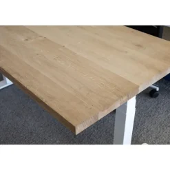 MRC PRO Solid zit-sta bureau massief eiken blad 120x80 zwart NEN-EN527