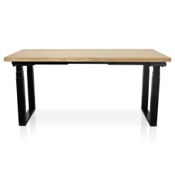 MRC PRO Solid zit-sta bureau massief eiken blad 140x80 zwart NEN-EN527