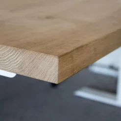 MRC PRO Solid zit-sta bureau massief eiken blad 160x80 zwart NEN-EN527