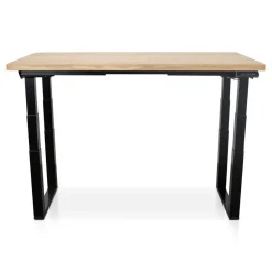 MRC PRO Solid zit-sta bureau massief eiken blad 160x80 zwart NEN-EN527