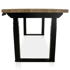 MRC PRO Solid zit-sta bureau massief eiken blad 160x80 zwart NEN-EN527