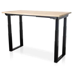 MRC PRO Solid zit-sta bureau massief boomstamblad 180x90 zwart NEN-EN527