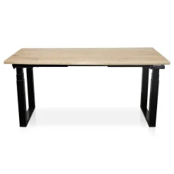 MRC PRO Solid zit-sta bureau massief boomstamblad 160x80 zwart NEN-EN527