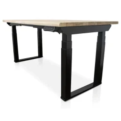 MRC PRO Solid zit-sta bureau massief boomstamblad 160x80 zwart NEN-EN527