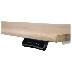 MRC Zit-sta bureau massief boomstam blad 140x80 wit frame NEN-EN 527