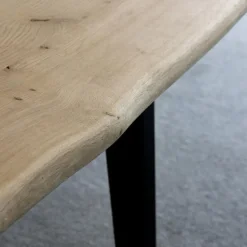 MRC Zit-sta bureau massief boomstam blad 140x80 wit frame NEN-EN 527