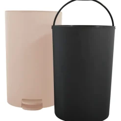 MSV badkamer/toilet pedaalemmer - beige - 3L - 15 x 27cm