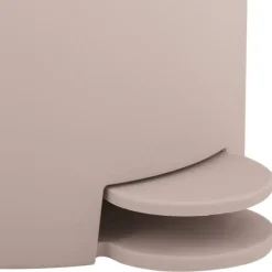 MSV badkamer/toilet pedaalemmer - beige - 3L - 15 x 27cm