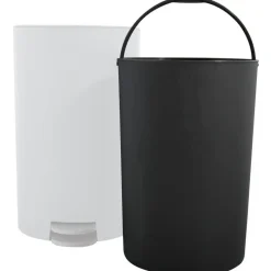 MSV badkamer/toilet pedaalemmer - wit - 3L - 15 x 27 cm