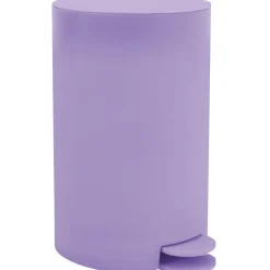 MSV kleine Pedaalemmer - kunststof - lila paars - 3L - 15 x 27 cm