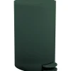 MSV kleine Pedaalemmer - kunststof - donkergroen - 3L - 27 cm