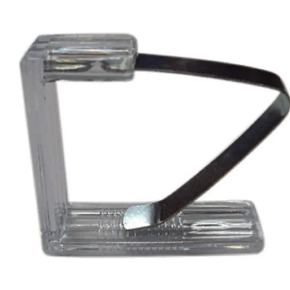 MSV Tafelkleed klemmen - 4x - transparant - kunststof - 4 x 6 cm