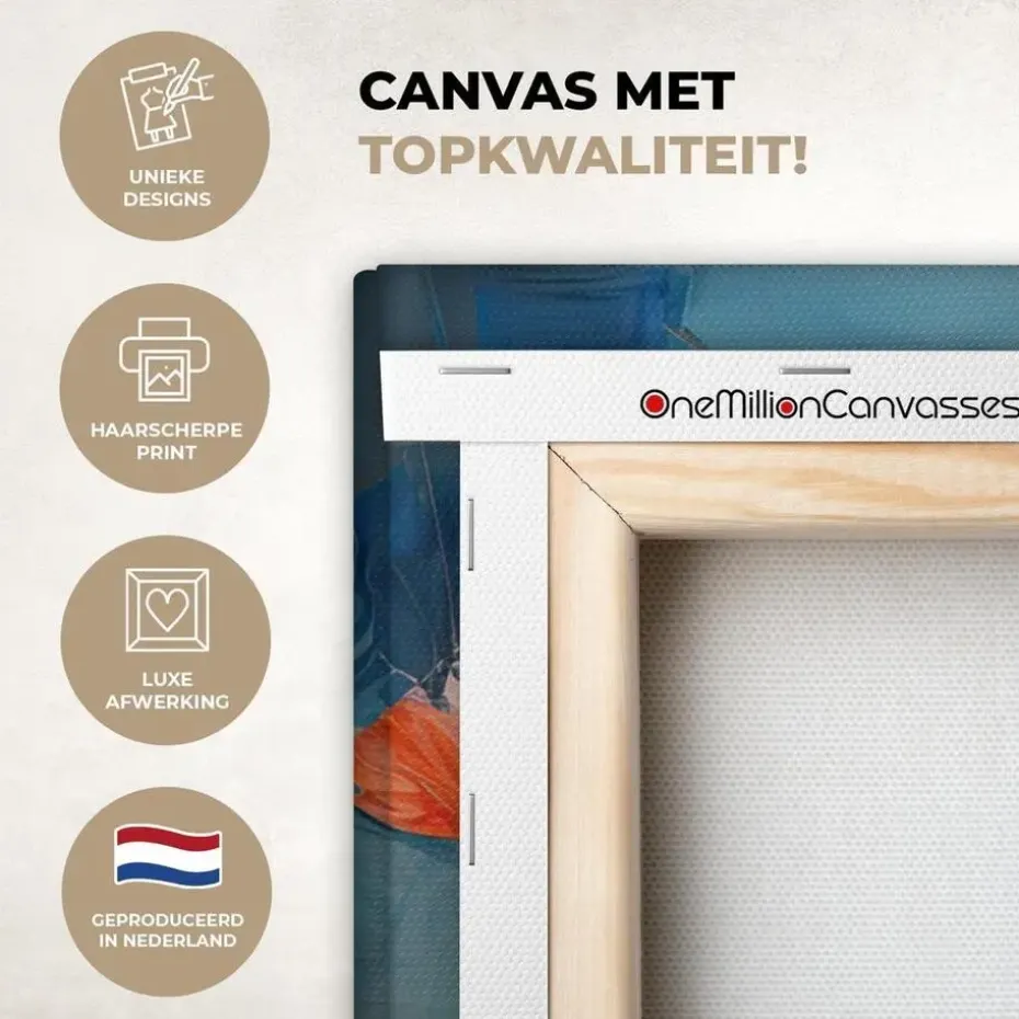 MuchoWow Canvas Schilderij 120x80cm Bloemen Watercolor Kunst