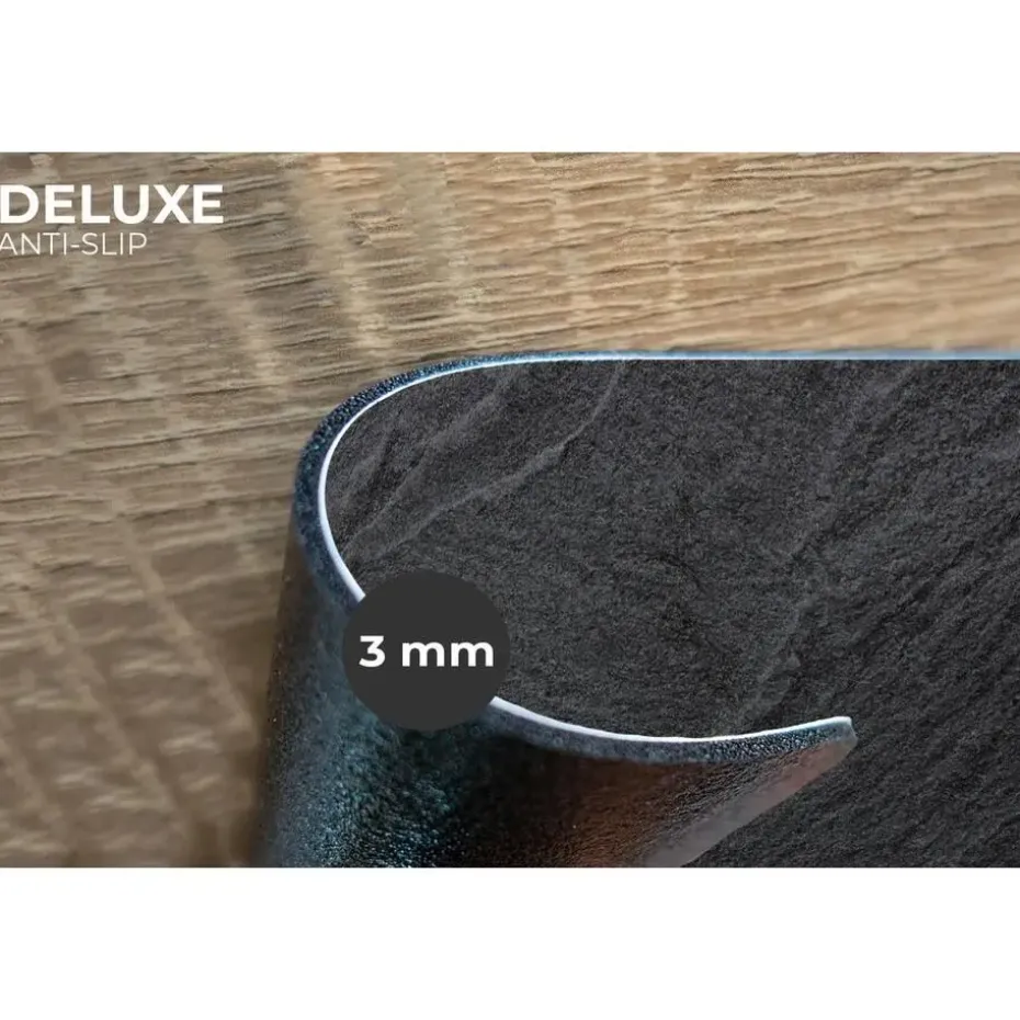 MuchoWow Placemat (6stuks) 45x30cm Beton Zwart Industrieel