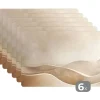 MuchoWow Placemat (6stuks) 45x30cm Beige Natuur Abstract