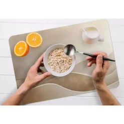 MuchoWow Placemat (6stuks) 45x30cm Beige Natuur Abstract