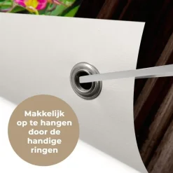 MuchoWow Tuinposter 120x80cm Hortensia Doorkijk Bloemen Paars