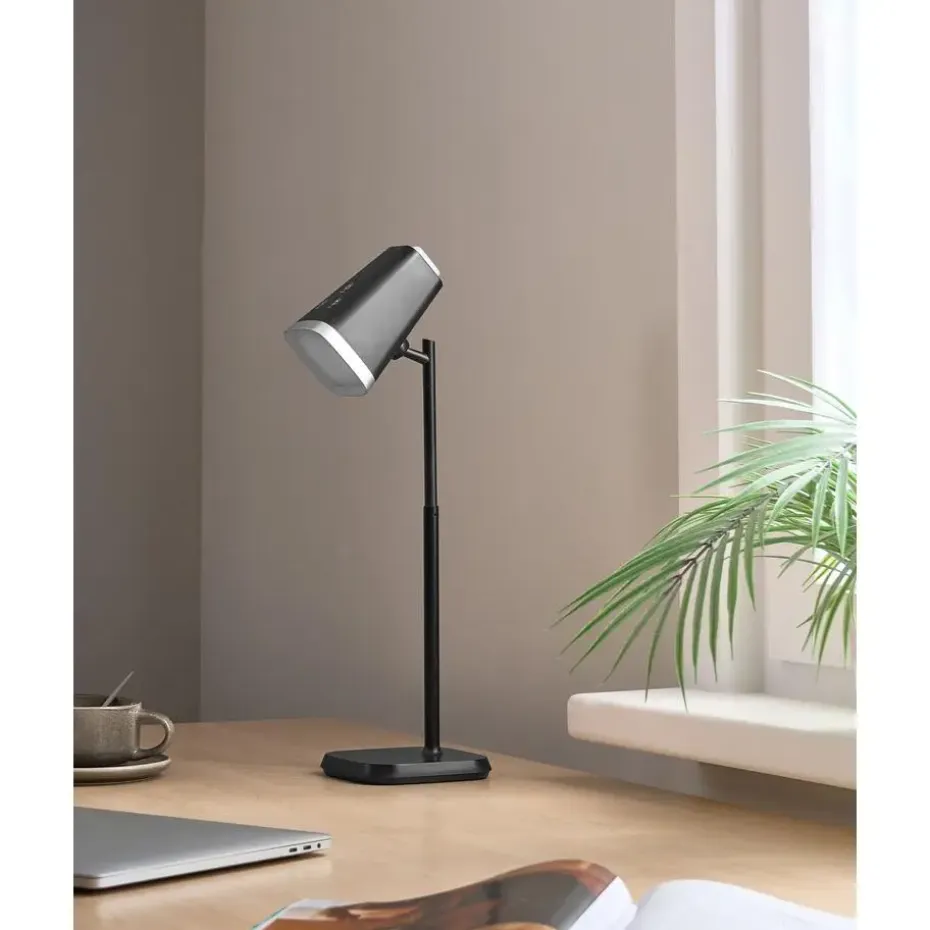 MUSCA - Bureaulamp LED - Zwart - Synthetisch materiaal