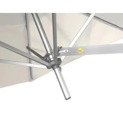 Muurparasol Vierkant - 200x200cm - met muurbevestiging - Ecru - Gebroken wit