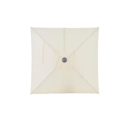 Muurparasol Vierkant - 200x200cm - met muurbevestiging - Ecru - Gebroken wit