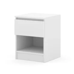 Nachtkastje - Nachtkast Wit - 40 x 40 x 51 cm - 1 lade