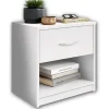 Nachtkastje Beppu met 1 lade - wit