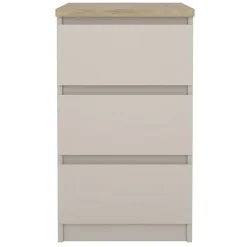 Nachtkastje Naia - 3 lades - greige