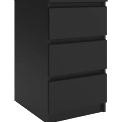 Nachtkastje Naia - 3 lades - zwart