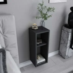 Nachtkastje Noano - 22x23x60 cm - MDF - antraciet