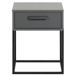 Nachtkastje Tokio - 1 lade - antraciet