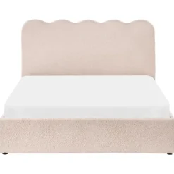 NANTERRE - Bed met opbergruimte - Beige - 140 x 200 cm - Bouclé