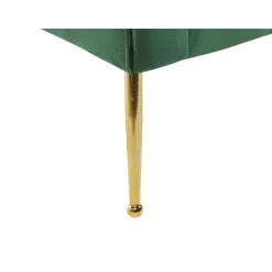 NANTILLY - Chaise longue - Groen - Symmetrisch - Fluweel