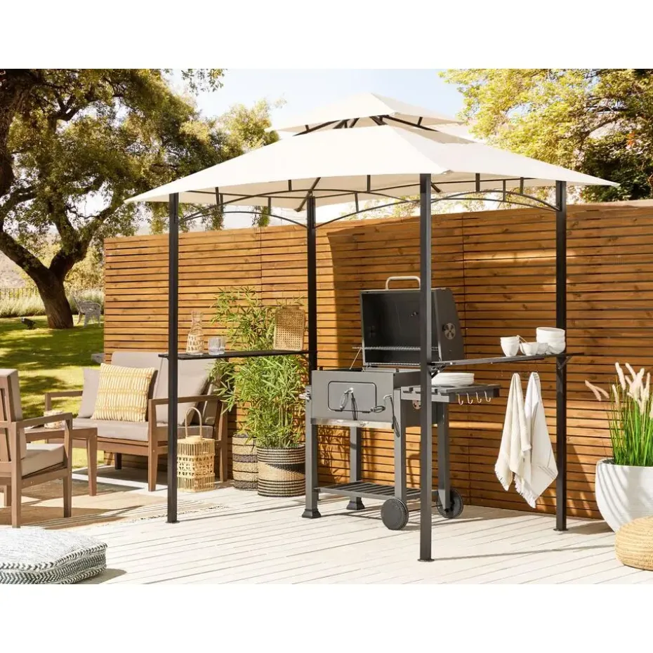 NARO - Tuinpaviljoen - Beige - Staal