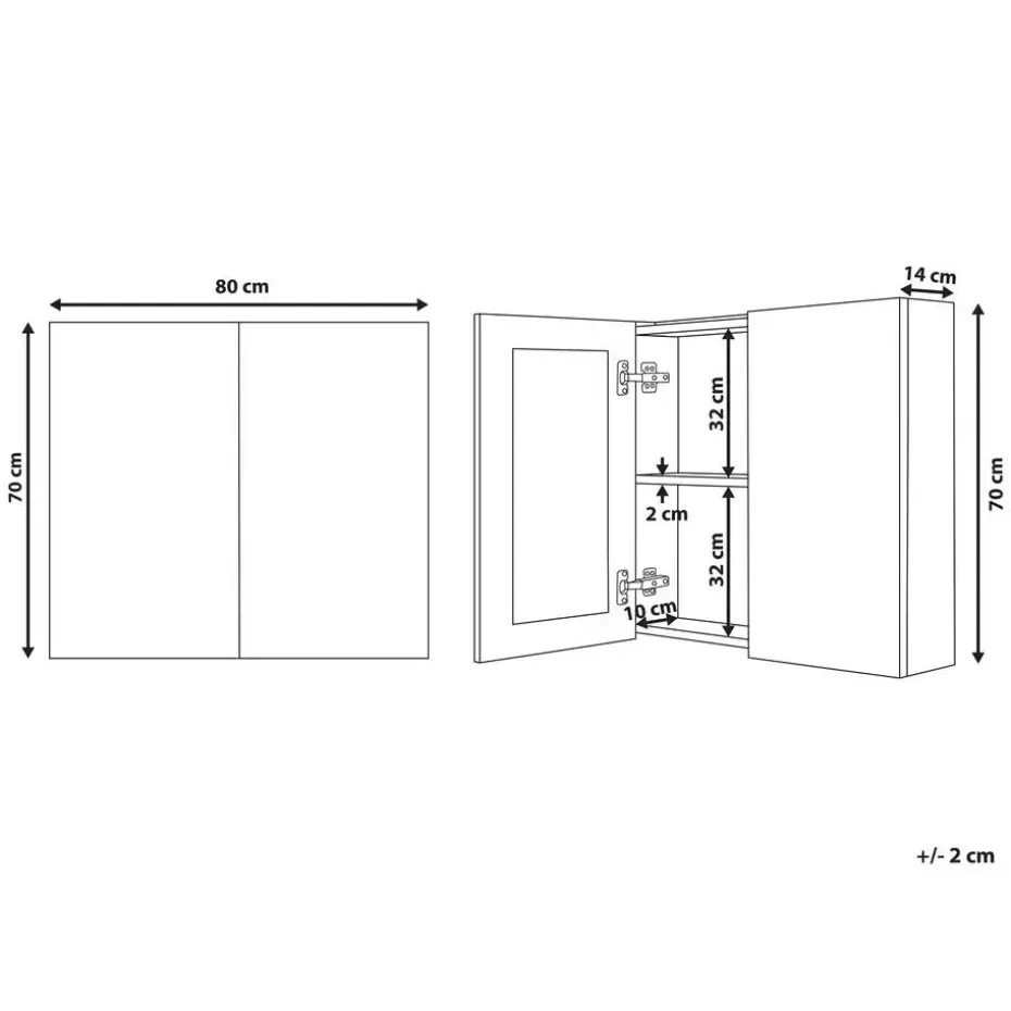 NAVARRA - Badkamermeubel - Wit - Multiplex