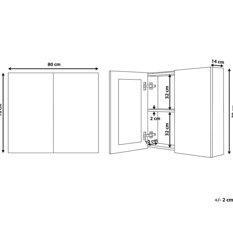 NAVARRA - Badkamermeubel - Wit - Multiplex