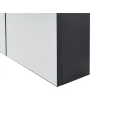 NAVARRA - Badkamermeubel - Zwart - 80 x 70 cm - Multiplex