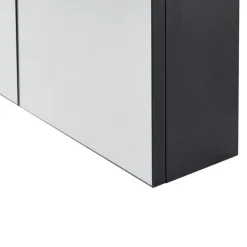 NAVARRA - Badkamermeubel - Zwart - 80 x 70 cm - Multiplex