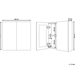 NAVARRA - Badkamermeubel - Zwart - Multiplex