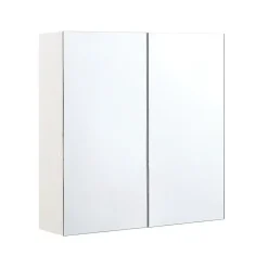 NAVARRA - Badkamermeubel - Wit/Zilver - Multiplex