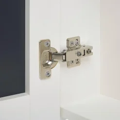 NAVARRA - Badkamermeubel - Wit/Zilver - Multiplex