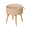 NEELY - Hocker - Beige - Fluweel