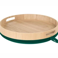 NEELY - Hocker met opbergruimte - Smaragdgroen - Fluweel